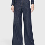 FRAME - Darted Wide Leg Jean -- Rinse