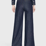 FRAME - Darted Wide Leg Jean -- Rinse