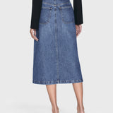 FRAME - Modern Pocket Midi Skirt -- October