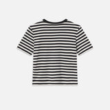 FRAME - Striped Pocket Tee -- Black Multi