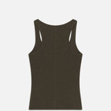 FRAME - Rib Scoop Neck Tank -- Rich Military Heather