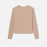 FRAME - Long Sleeve Baby Tee -- Almond Pink