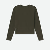 FRAME - Long Sleeve Baby Tee -- Rich Military