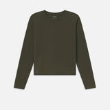 FRAME - Long Sleeve Baby Tee -- Rich Military