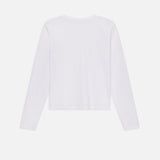 FRAME - Long Sleeve Baby Tee -- White