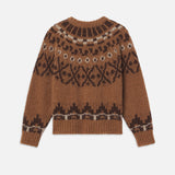 FRAME - Fair Isle Sweater -- Camel Multi