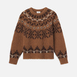 FRAME - Fair Isle Sweater -- Camel Multi