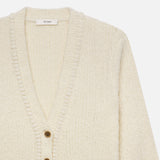 FRAME - Double Pocket Cropped Cardi -- Cream