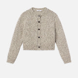 FRAME - Marl Cardi Sweater -- Cream Multi