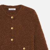 FRAME - Patch Pocket Cardi -- Camel