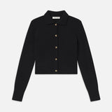 FRAME - Shrunken Cashmere Cardi -- Black