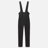 FRAME - Leather Overall -- Black