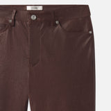 FRAME - The Slim Stacked Leather Pant -- Espresso