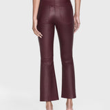 FRAME - Leather Le Crop Mini Boot -- Wine