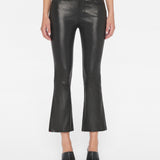 FRAME - Leather Le Crop Mini Boot -- Washed Black