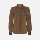 FRAME - Round Collar Shirt -- Cinnamon