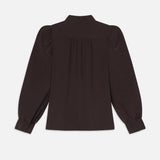 FRAME - Gillian Long Sleeve Top -- Espresso