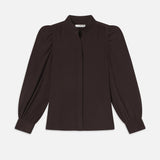 FRAME - Gillian Long Sleeve Top -- Espresso