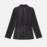 FRAME - The Femme Leather Blazer -- Black