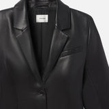 FRAME - The Femme Leather Blazer -- Black