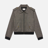 FRAME - Modern Bomber Jacket -- Brown Multi