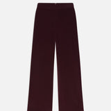 FRAME - Crop Velvet Wide Leg -- Wine