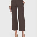 FRAME - Le Jane Crop Trouser -- Chocolate Brown