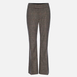 FRAME - Check Ankle Trouser -- Brown Multi