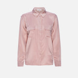 FRAME - Raw Edge Double Pocket Shirt -- Peony