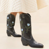 Roeffler Randall - Wilder Black Tulip Leather Boot