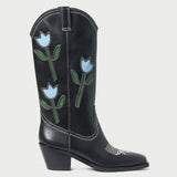 Roeffler Randall - Wilder Black Tulip Leather Boot