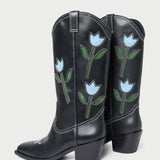 Roeffler Randall - Wilder Black Tulip Leather Boot