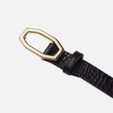 FRAME - Angular Buckle Belt -- Black Croc