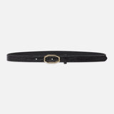 FRAME - Angular Buckle Belt -- Black Croc