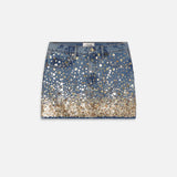 FRAME - The Atelier Champagne Skirt -- Gold Embellished