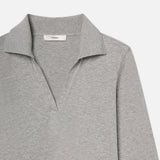 FRAME - The Heather Baby Polo -- Heather Grey