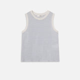 FRAME - Muscle Crew Tee -- Light Chambray Multi