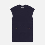 FRAME - Knitted Vest Dress -- Navy