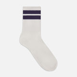 FRAME - Ritz Striped Athletic Sock -- White