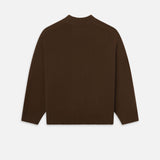 FRAME - Oversized Cashmere Crew -- Moss