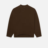 FRAME - Oversized Cashmere Crew -- Moss