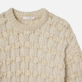 FRAME - Popcorn Stripe Sweater -- Cream