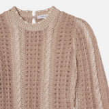 FRAME - Femme Cable Mix Sweater -- Blush Multi