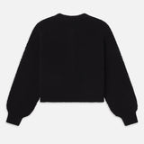 FRAME - Ritz Mixed Stitch Sweater -- Black