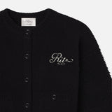 FRAME - Ritz Mixed Stitch Sweater -- Black