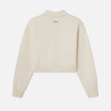 FRAME - Ritz Women's Crest Cashmere Sweater -- Cream