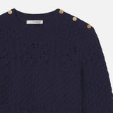 FRAME - Patch Pocket Sweater -- Navy