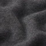 FRAME - Cashmere Gathered Sweater -- Dark Gris Heather