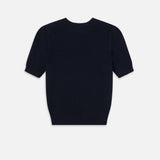 FRAME - Cashmere Gathered Sweater -- Navy