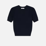 FRAME - Cashmere Gathered Sweater -- Navy